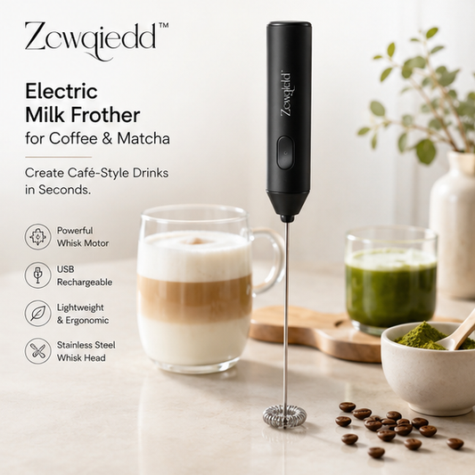 Zcwqiedd™ Electric Milk Frother for Coffee & Matcha